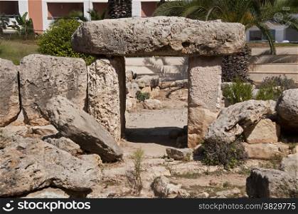 5000 year old temple on malta in the place Quawra