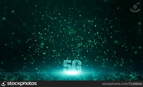 5G connectivity of digital data and conceptual futuristic information technology using artificial intelligence AI