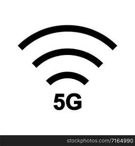 5g icon with wifi sign. Vector eps10