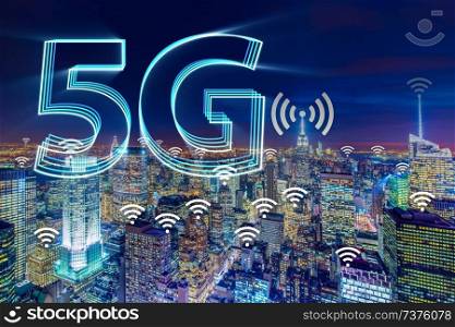 5g internet concept in technology concept