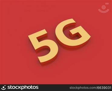 5G modern communication technology Internet. 3d render illustration.. 5G modern communication technology Internet. 