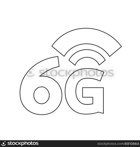 6G Wireless Wifi icon