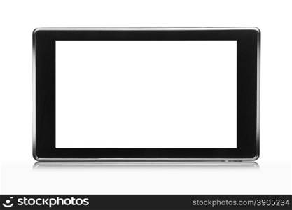 7 inch tablet pc isolated on white