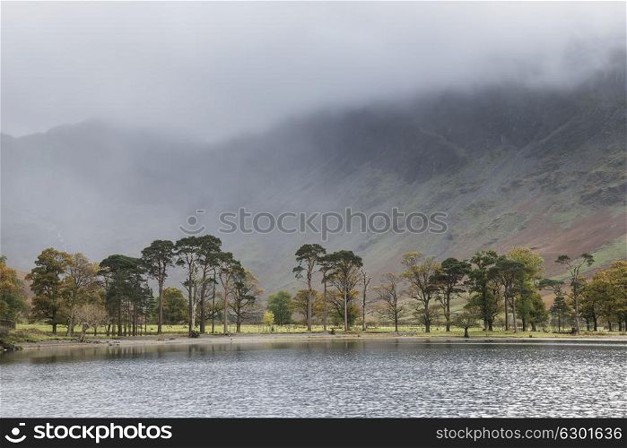 71020553 - stunning autumn fall landscape image of lake buttermere in lake district england