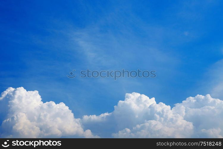 7861515 - horizontal photo of white clouds in the blue sky