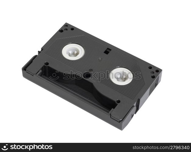 8mm video cassette on a white background