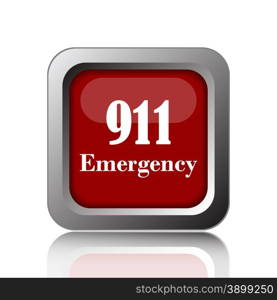 911 Emergency icon. Internet button on white background