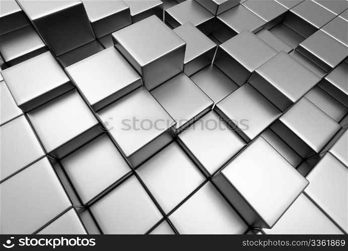 A 3d abstract architectural background