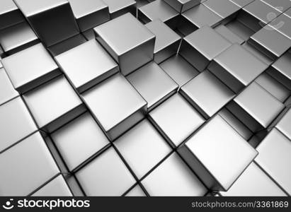 A 3d abstract architectural background