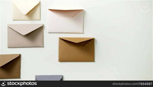 A background photo with envelopes