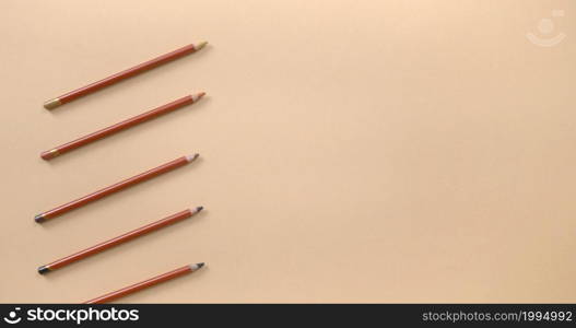 A background photo with pencils