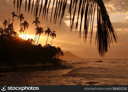 a beach at the village of choroni on the caribbean coast in Venezuela.. SOUTH AMERICA VENEZUELA CHORONI BEACH