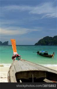 A Beach on the Island of Ko PhiPhi on Ko Phi Phi Island outside of the City of Krabi on the Andaman Sea in the south of Thailand. . THAILAND