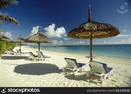 a beach on the island of Mauritius in the indian ocean. INDIAN OCEAN MAURITIUS BEACH