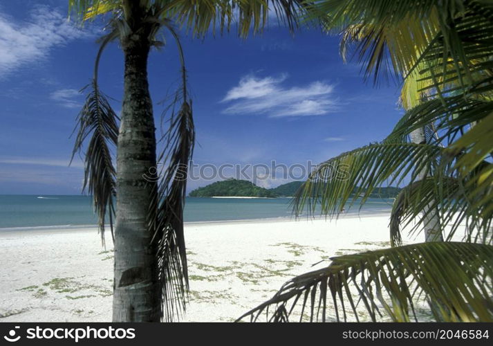 a beach with Landscape naer Ayer Hangat Village in the north of the Island of Langkawi in Malaysia. Malaysia, Langkawi, January, 2003