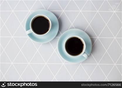 A beautiful arrangement of delicious coffee on a napkin geometric.. A beautiful arrangement of delicious coffee on a napkin geometric