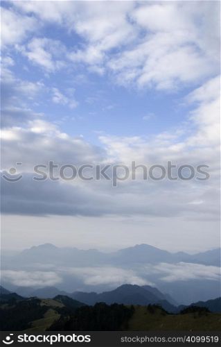 A beautiful clouds with blue sky. Take this picture in Taiwan.