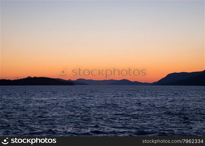 A beautiful coast landscape in Dalmatia, Croatia