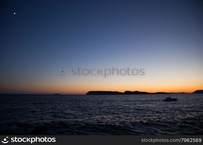 A beautiful coast landscape in Dalmatia, Croatia