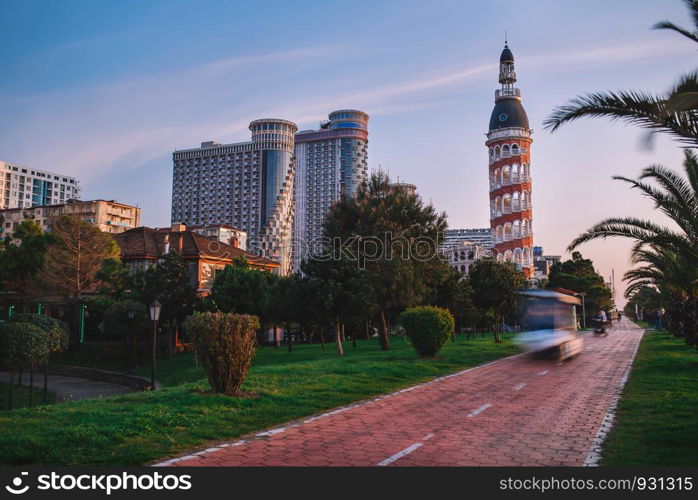 A beautiful evening in Batumi's boulevard