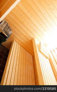 A beautiful sauna