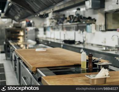 A beautiful shot of a modern house kitchen. Beautiful shot of a modern house kitchen