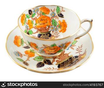 a beautiful vintage coffee or tea cup