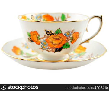 a beautiful vintage coffee or tea cup