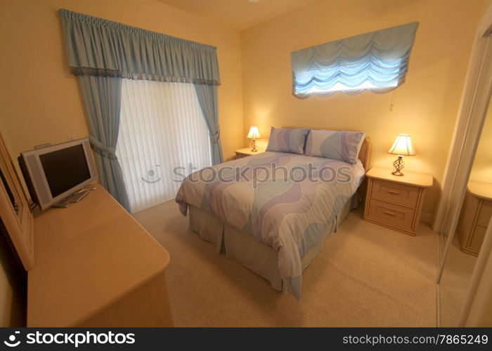 A Bedroom with a Queen Bed, Interior Shot of a Home