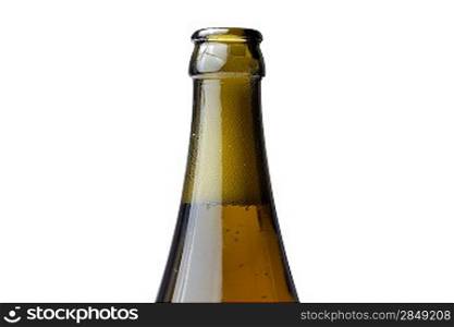 A beer bottle isolated on white