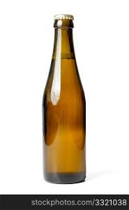 A beer bottle isolated on white