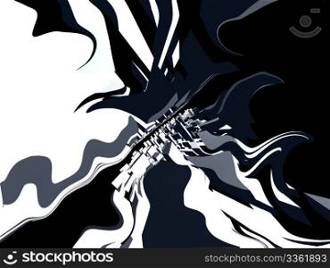 A black and white abstract background