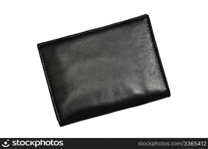 A Black wallet isolated on white background