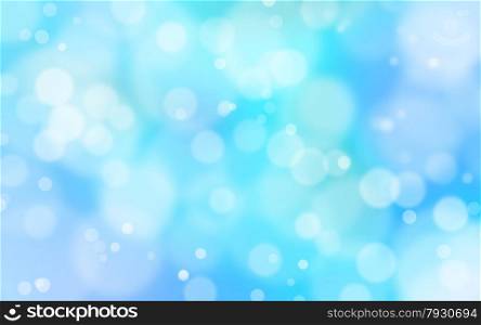 A blue and white bokeh background with white flares