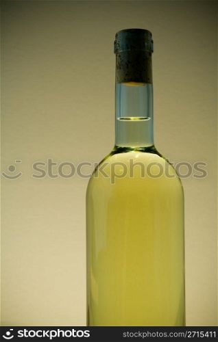 A bottle full of wine
