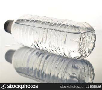 a bottle of fresh cold water