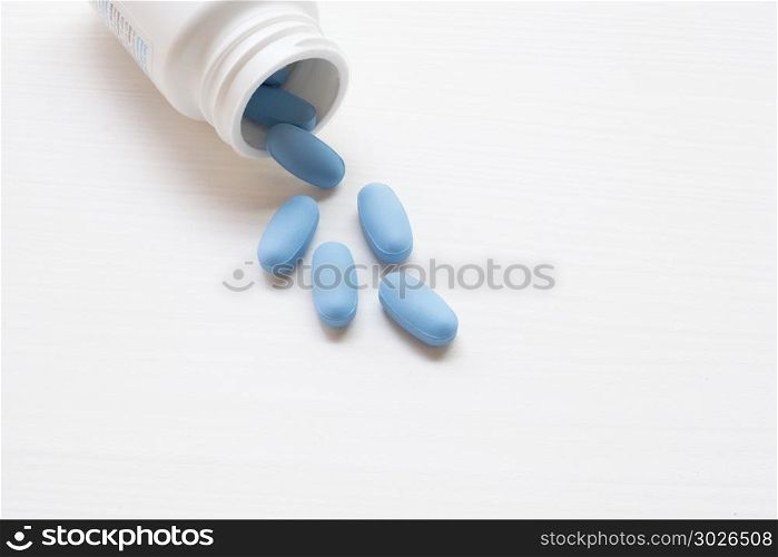 "A bottle of "PrEP" ( Pre-Exposure Prophylaxis). used to prevent . A bottle of "PrEP" ( Pre-Exposure Prophylaxis). used to prevent HIV, on white background."