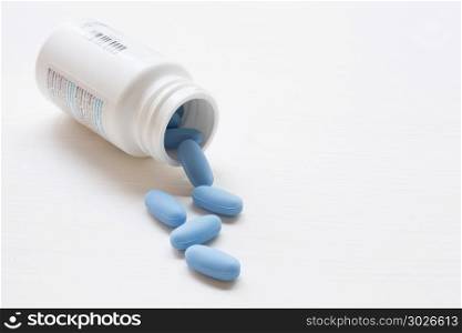 "A bottle of "PrEP" ( Pre-Exposure Prophylaxis). used to prevent . A bottle of "PrEP" ( Pre-Exposure Prophylaxis). used to prevent HIV, on white background."