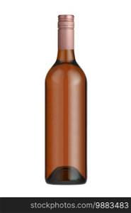 A bottle of wine isolated on white background.  bottle of wine