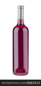 A Bottle of Wine isolated on white background. Bottle of Wine
