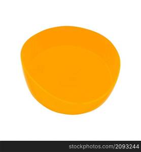 A bowl of orange on a white background