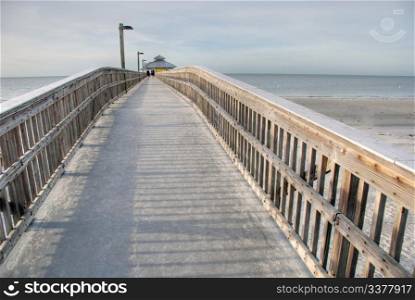 A bridge on the sea in th west coast of Florida