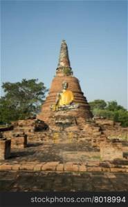 a buddha at a smal Temple of the Historical park in the city of Ayutthaya north of bangkok in Thailand in southeastasia.. ASIA THAILAND AYUTHAYA HISTORICAL PARK