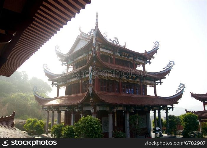 A Buddhist Temple in the Fujian Province of China.