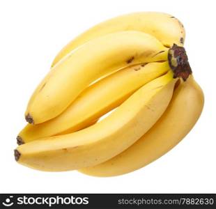 A bunch of bananas isolated on white background