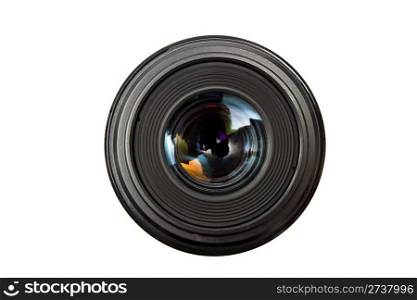 A camera Lens isolated on white background
