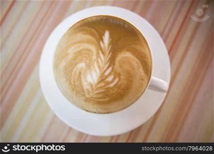 a cappucchino koffee in a coffee shop in the City of Yangon in Myanmar in Southeastasia.. ASIA MYANMAR YANGON COFFEE CAPPUCCHINO