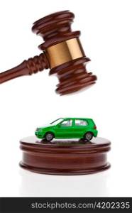 a car is auctioned. foreclosure and insolvency. personal bankruptcy.