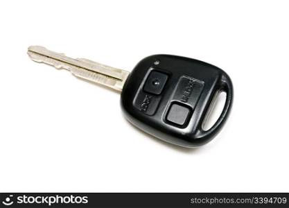 A car key isolated on white.