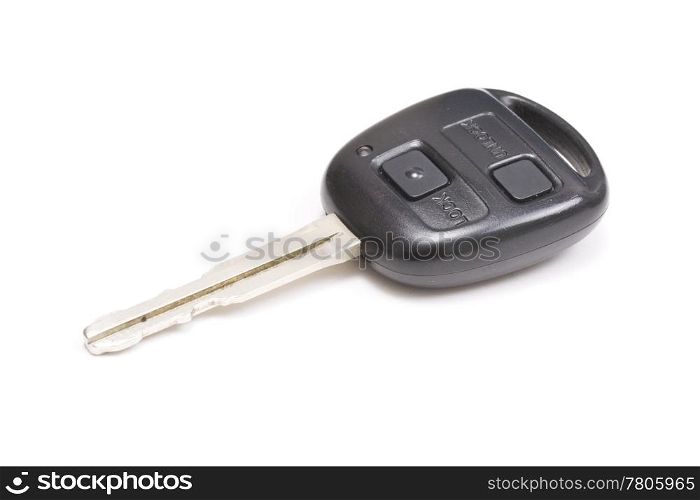 A car key isolated on white